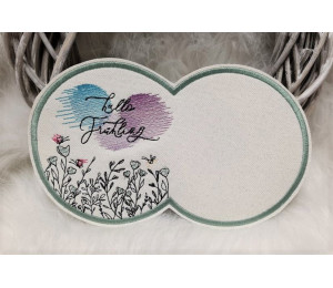 Stickdatei - Blumenwiese Kreis Doodle 1